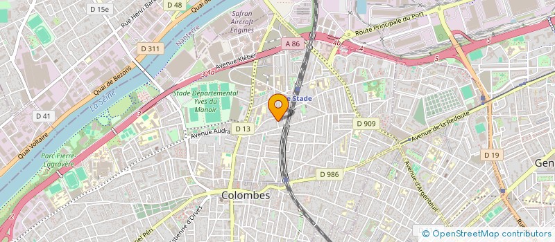 localisation de l'entreprise MONSIEUR PHILIPPE RUA  COLOMBES
