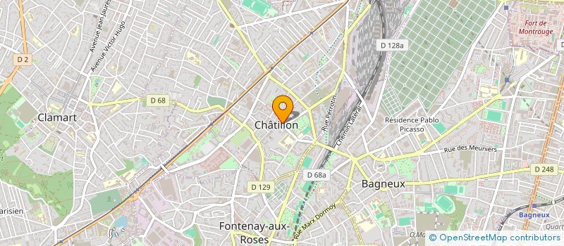 localisation de l'entreprise MONSIEUR PHILIPPE RUAULT  CHATILLON