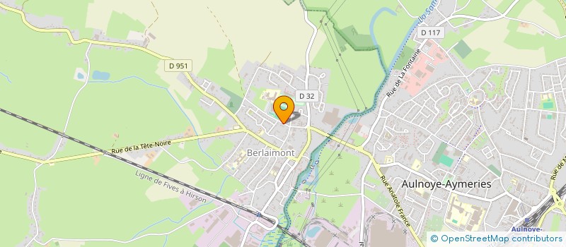 localisation de l'entreprise MONSIEUR PHILIPPE RUELLE  AULNOYE-AYMERIES