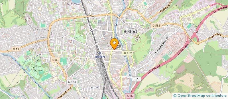 localisation de l'entreprise MONSIEUR PHILIPPE RUI à BELFORT