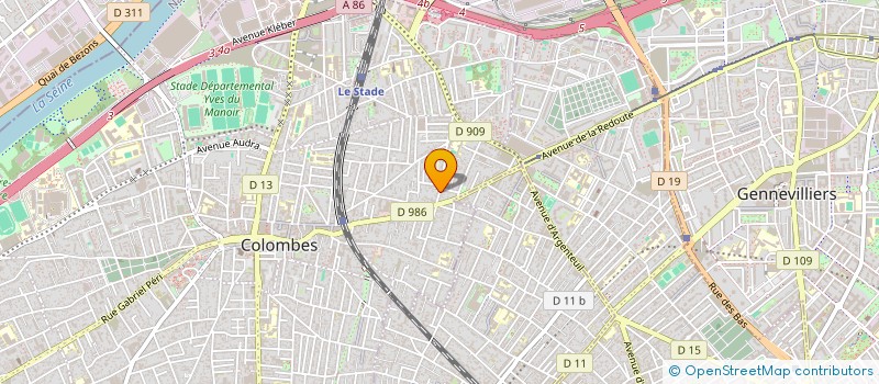 localisation de l'entreprise MONSIEUR PHILIPPE RUIZ  COLOMBES
