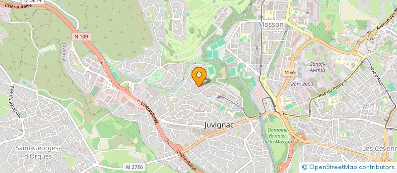 localisation de l'entreprise MONSIEUR PHILIPPE RUIZ  JUVIGNAC