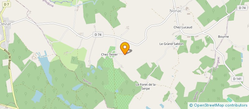 localisation de l'entreprise MONSIEUR PHILIPPE RULEAU à NONAC