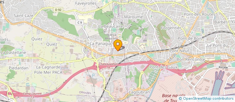 localisation de l'entreprise MONSIEUR PHILIPPE RULFO  OLLIOULES