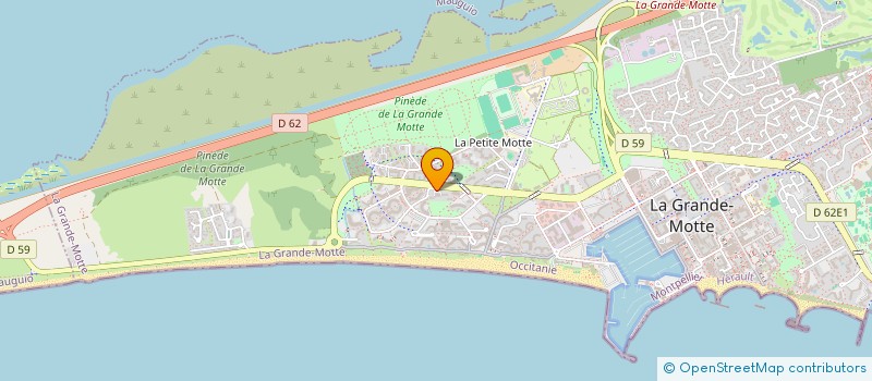 localisation de l'entreprise MONSIEUR PHILIPPE RUTON  LA GRANDE-MOTTE