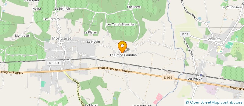 localisation de l'entreprise MONSIEUR PHILIPPE SAGET  MONTCARET