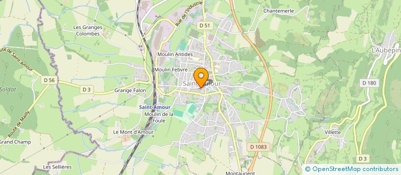 localisation de l'entreprise MONSIEUR PHILIPPE SAGUEZ  SAINT-AMOUR