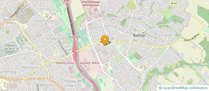 localisation de l'entreprise MONSIEUR PHILIPPE SAINT PIERRE à BALMA