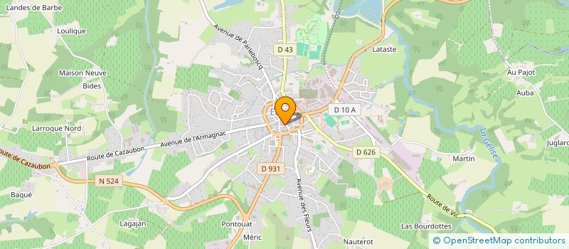 localisation de l'entreprise MONSIEUR PHILIPPE SAINT-SEVER  EAUZE