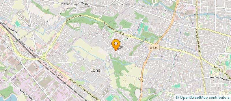 localisation de l'entreprise MONSIEUR PHILIPPE SAJUS  LONS