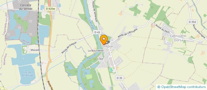 localisation de l'entreprise MONSIEUR PHILIPPE SALAFA  GREPIAC