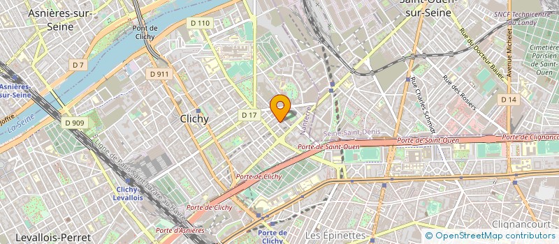 localisation de l'entreprise MONSIEUR PHILIPPE SALTEL à CLICHY