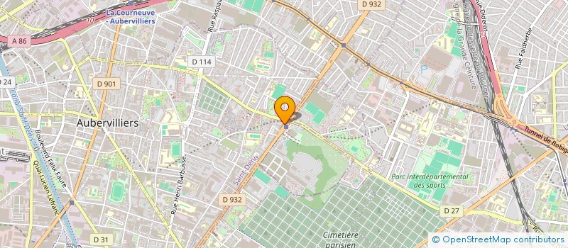 localisation de l'entreprise MONSIEUR PHILIPPE SAMPAIO  AUBERVILLIERS