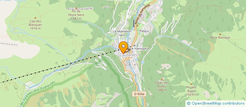 localisation de l'entreprise MONSIEUR PHILIPPE SANSOUBE  CAUTERETS