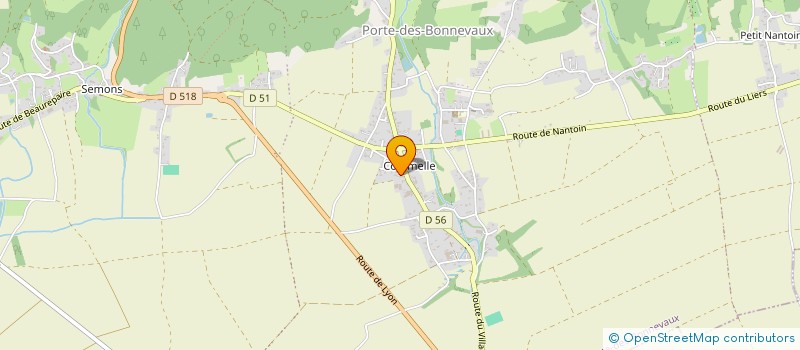 localisation de l'entreprise MONSIEUR PHILIPPE SANTIMARIA  PORTE-DES-BONNEVAUX