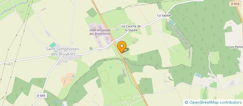 localisation de l'entreprise MONSIEUR PHILIPPE SARTHOUT à ST SYMPHORIEN DES BRUYERES