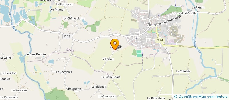 localisation de l'entreprise MONSIEUR PHILIPPE SAULNIER à CINTRE
