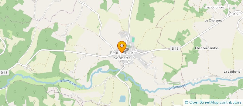 localisation de l'entreprise MONSIEUR PHILIPPE SAULNIER  BEAULIEU-SUR-SONNETTE