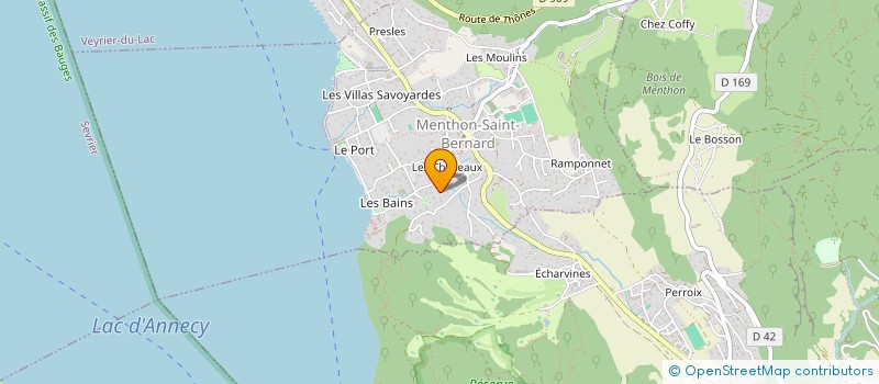 localisation de l'entreprise MONSIEUR PHILIPPE SAUNOIS  MENTHON-SAINT-BERNARD