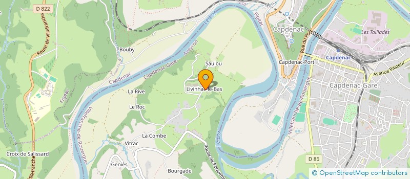 localisation de l'entreprise MONSIEUR PHILIPPE SAUVAGE  CAPDENAC-GARE