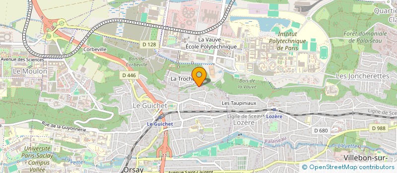 localisation de l'entreprise MONSIEUR PHILIPPE SAUVAGEOT à ORSAY