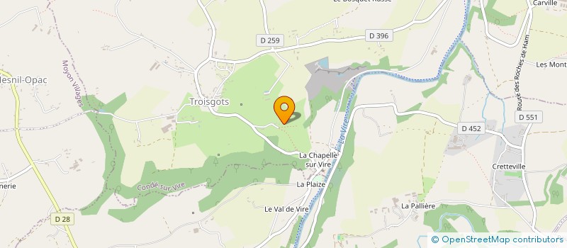 localisation de l'entreprise MONSIEUR PHILIPPE SAVARY  CONDE-SUR-VIRE