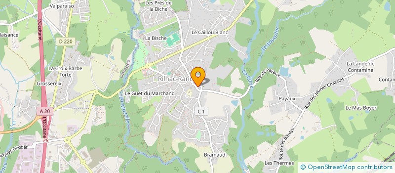 localisation de l'entreprise MONSIEUR PHILIPPE SAVIGNAT  RILHAC-RANCON