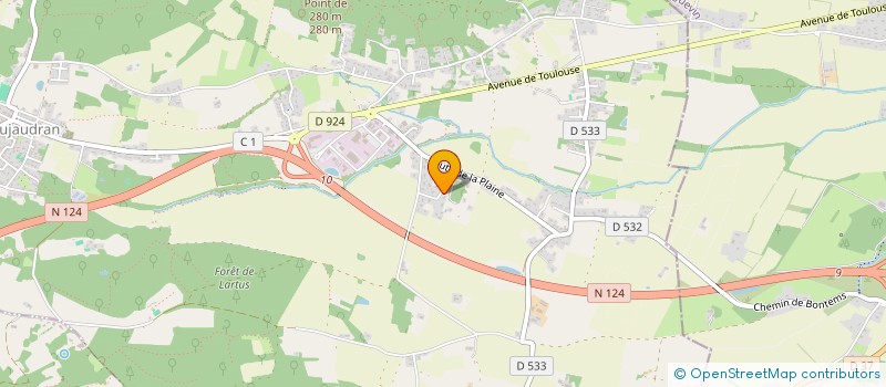 localisation de l'entreprise MONSIEUR PHILIPPE SCHAACK  PUJAUDRAN