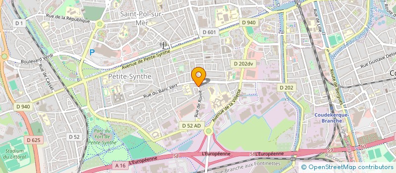 localisation de l'entreprise MONSIEUR PHILIPPE SCHABAILLE à DUNKERQUE