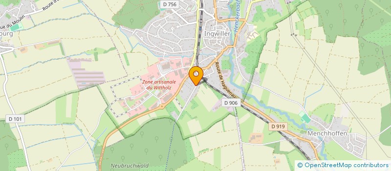 localisation de l'entreprise MONSIEUR PHILIPPE SCHMITT  INGWILLER