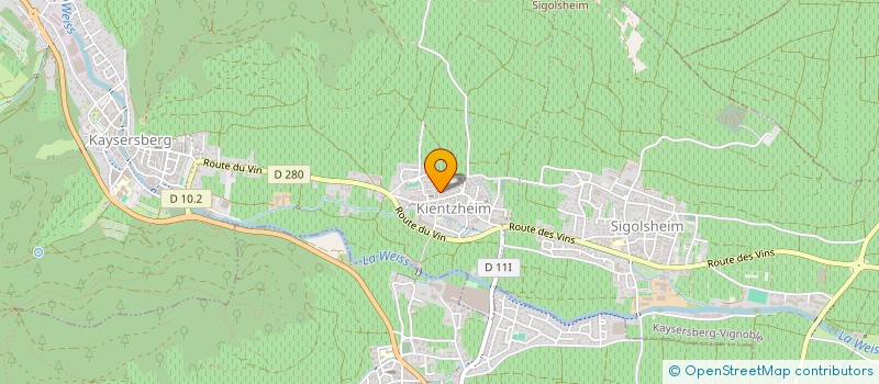 localisation de l'entreprise MONSIEUR PHILIPPE SCHWARTZ  KAYSERSBERG VIGNOBLE