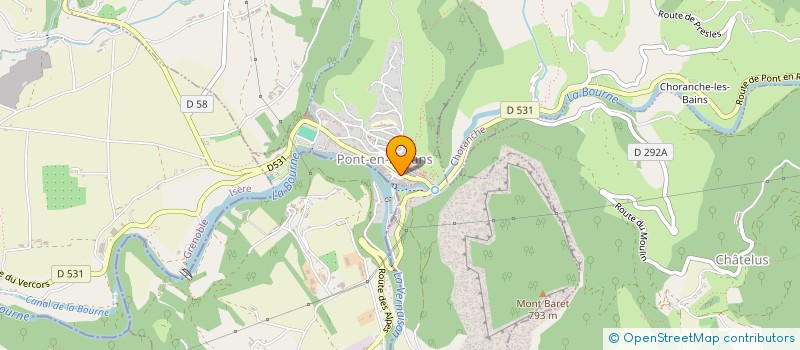 localisation de l'entreprise MONSIEUR PHILIPPE SEBIE  PONT-EN-ROYANS