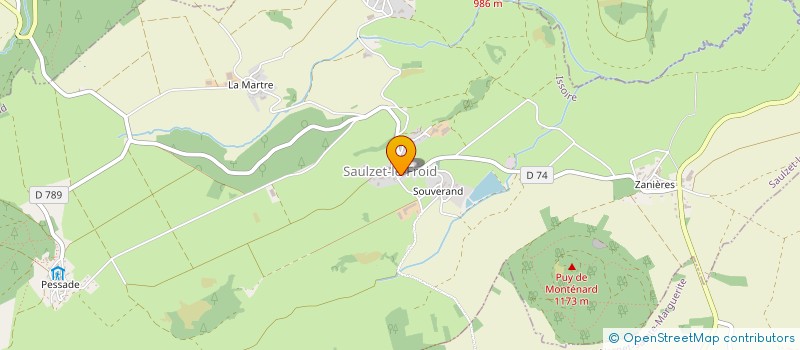 localisation de l'entreprise MONSIEUR PHILIPPE SEMONSUT  SAULZET-LE-FROID