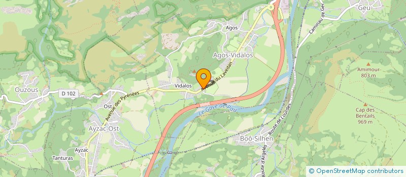 localisation de l'entreprise MONSIEUR PHILIPPE SEMPE  AGOS-VIDALOS