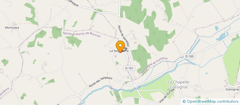 localisation de l'entreprise MONSIEUR PHILIPPE SENILLOU  NANTEUIL AURIAC DE BOURZAC