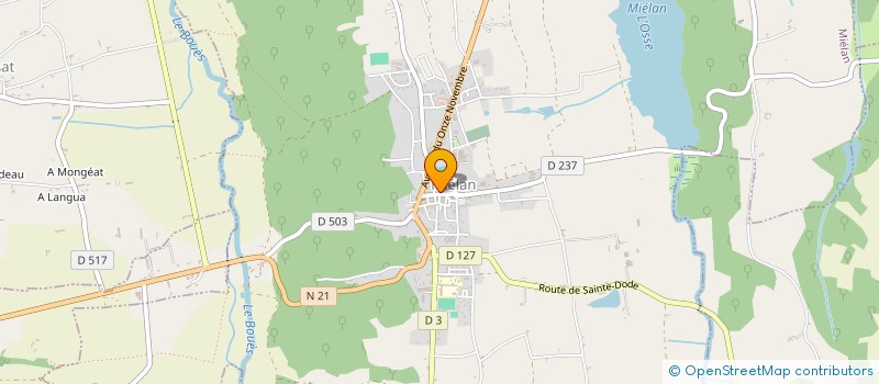 localisation de l'entreprise MONSIEUR PHILIPPE SENSEBE  MIELAN