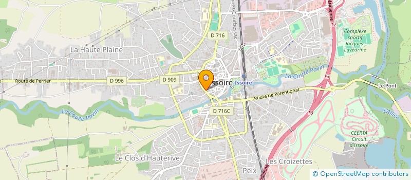 localisation de l'entreprise MONSIEUR PHILIPPE SERANGE  ISSOIRE