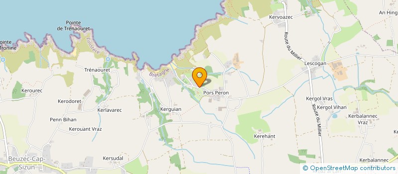 localisation de l'entreprise MONSIEUR PHILIPPE SERGENT  BEUZEC-CAP-SIZUN