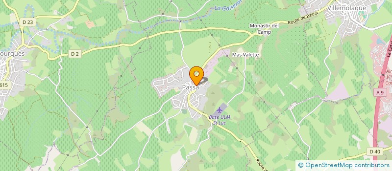 localisation de l'entreprise MONSIEUR PHILIPPE SERRA  PASSA