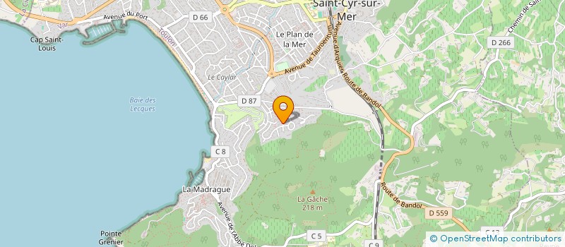 localisation de l'entreprise MONSIEUR PHILIPPE SERRE à SAINT-CYR-SUR-MER
