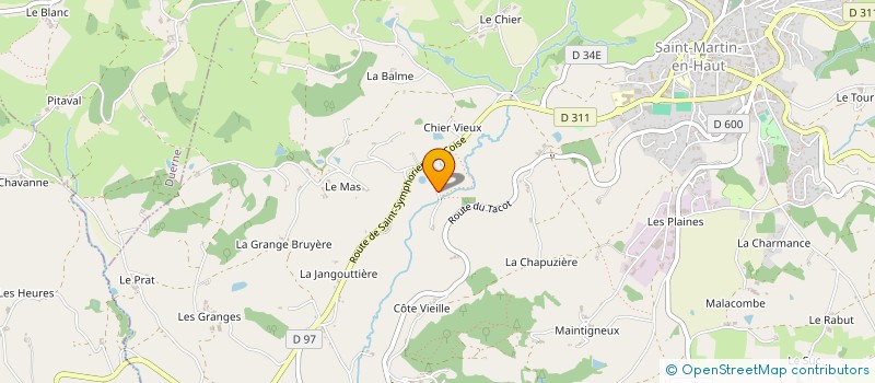 localisation de l'entreprise MONSIEUR PHILIPPE SEVE à SAINT MARTIN EN HAUT