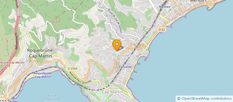 localisation de l'entreprise MONSIEUR PHILIPPE SEVENET à ROQUEBRUNE-CAP-MARTIN