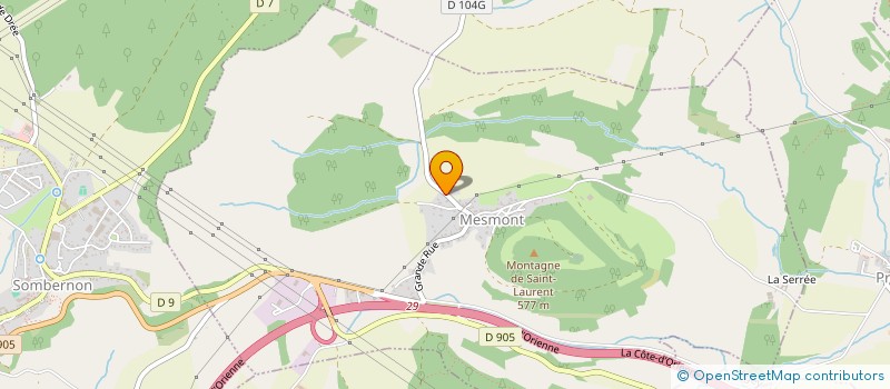 localisation de l'entreprise MONSIEUR PHILIPPE SEVERAC  MESMONT