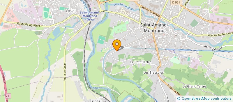 localisation de l'entreprise MONSIEUR PHILIPPE SIBOULET  SAINT-AMAND-MONTROND