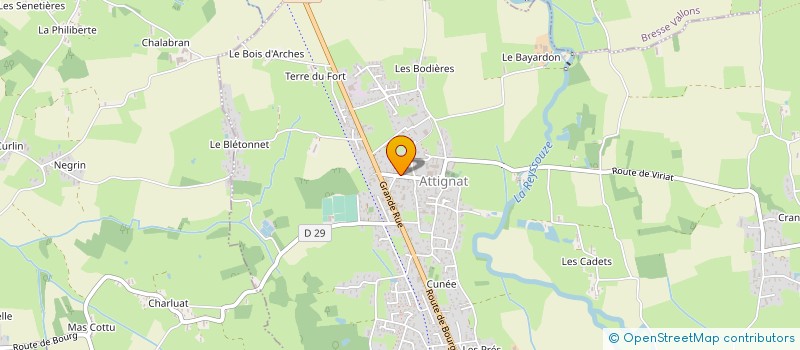 localisation de l'entreprise MONSIEUR PHILIPPE SIFFROI à ATTIGNAT