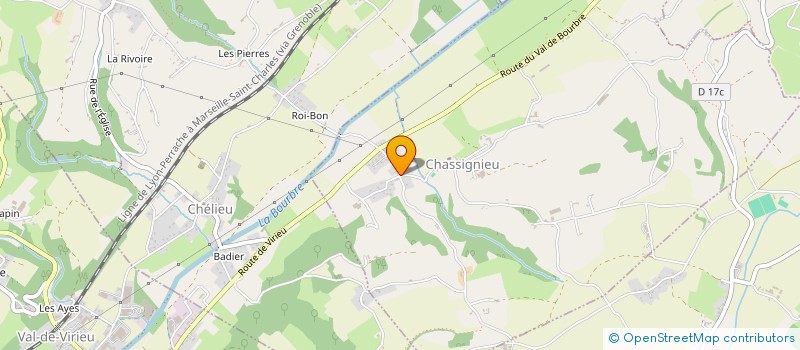 localisation de l'entreprise MONSIEUR PHILIPPE SILVIN  CHASSIGNIEU