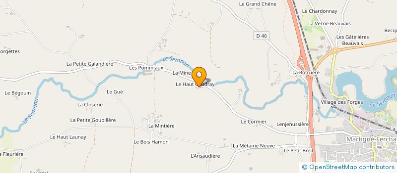 localisation de l'entreprise MONSIEUR PHILIPPE SIMON à MARTIGNE-FERCHAUD