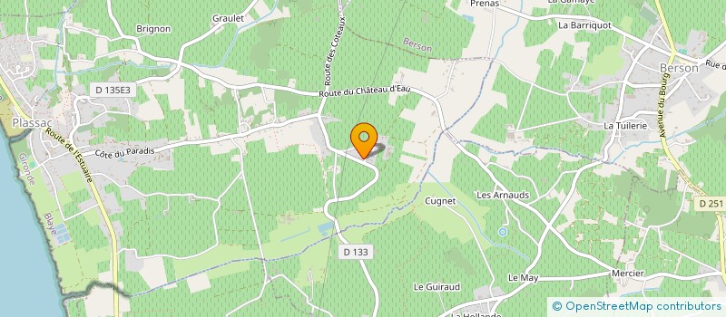 localisation de l'entreprise MONSIEUR PHILIPPE SIMON  PLASSAC