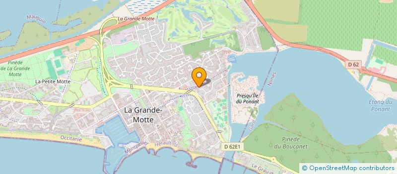 localisation de l'entreprise MONSIEUR PHILIPPE SIMONET  LA GRANDE-MOTTE