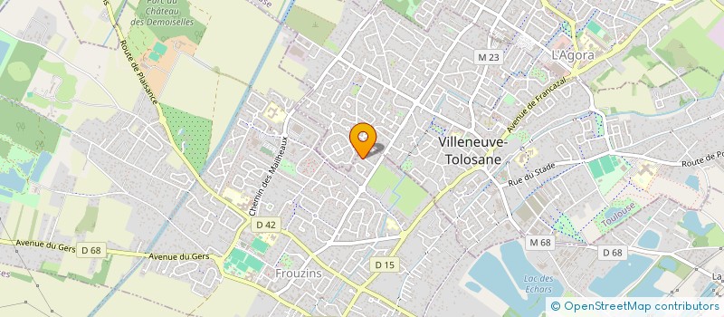 localisation de l'entreprise MONSIEUR PHILIPPE SIOC'HAN DE KERSABIEC  FROUZINS